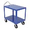 Vestil Ergo Handle Cart, Steel, 2400 lb Load Capacity, 2 Shelves, 60" L, 30" W DH-MR2-2436 - alternate 1